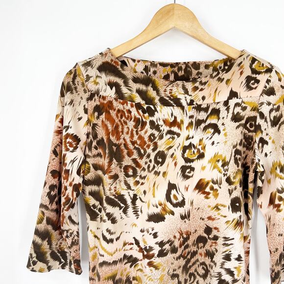Y2k Vintage New York City Design Co Animal Print Top Size Medium - Picture 5 of 5